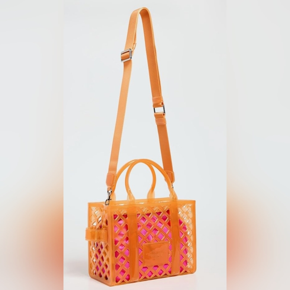 Marc Jacobs Vibrant Orange and Pink Jelly Tote NWT - Picture 3 of 7